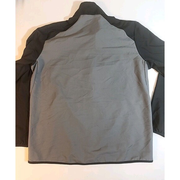 Nike Dri Fit Jacket Men Size Large Full Zip Gray/Black Pockets Swoosh Logo - Picture 11 of 11